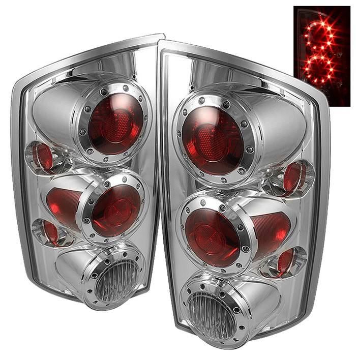 Spyder - Dodge Ram Spyder LED Taillights - Chrome - ALT-ON-DRAM02-LED-C