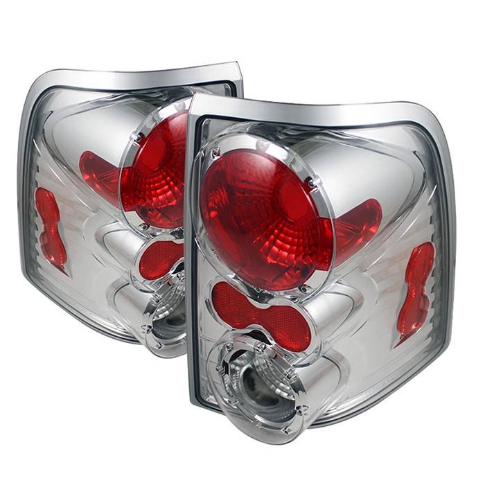 Spyder - Ford Explorer Spyder Euro Style Taillights - Chrome - ALT-ON-FEXP02-C