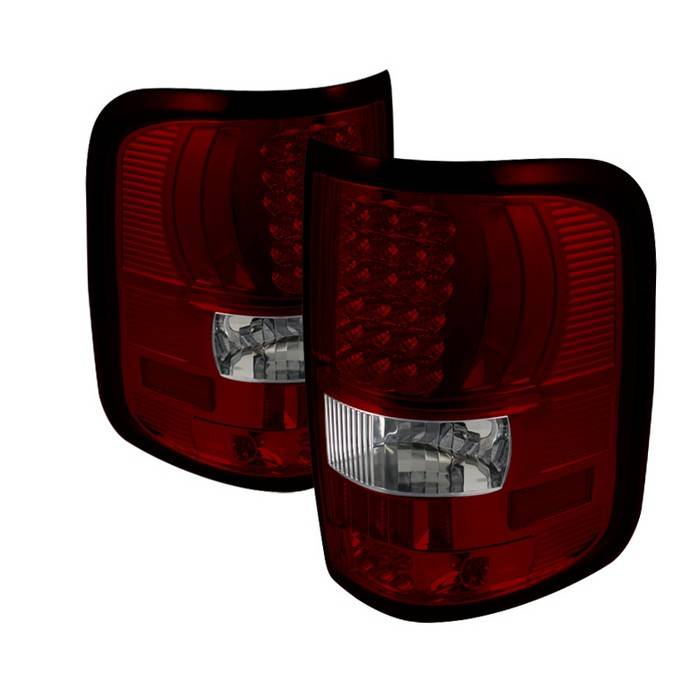 Spyder - Ford F150 Spyder LED Taillights - Red Clear - ALT-ON-FF15004-LED-RC