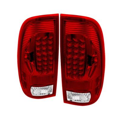 Spyder - Ford F450 Spyder LED Taillights - Red Smoke - ALT-ON-FF15097-LED-RC