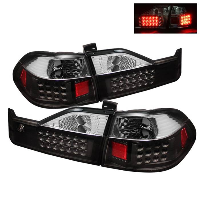 Spyder Auto - Honda Accord 4DR Spyder LED Taillights - Black - ALT-ON-HA98-LED-BK