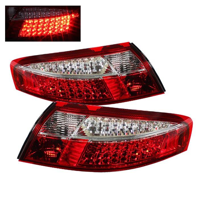 Spyder - Porsche 911 Spyder LED Taillights - Red Clear - ALT-ON-P99699-LED-RC