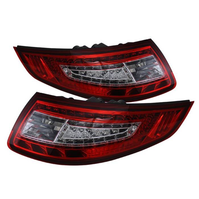 Spyder - Porsche 911 Spyder LED Taillights - Red Clear - ALT-ON-P99705-LED-RC
