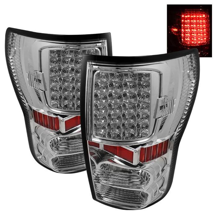 Spyder - Toyota Tundra Spyder LED Taillights - Chrome - ALT-ON-TTU07-LED-C