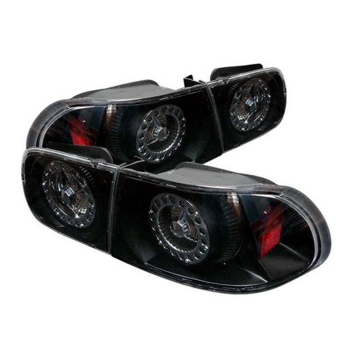 Spyder Auto - Honda Civic 2DR & 4DR Spyder LED Taillights - Black - ALT-YJ9295TLZ4-24D-BK-LED