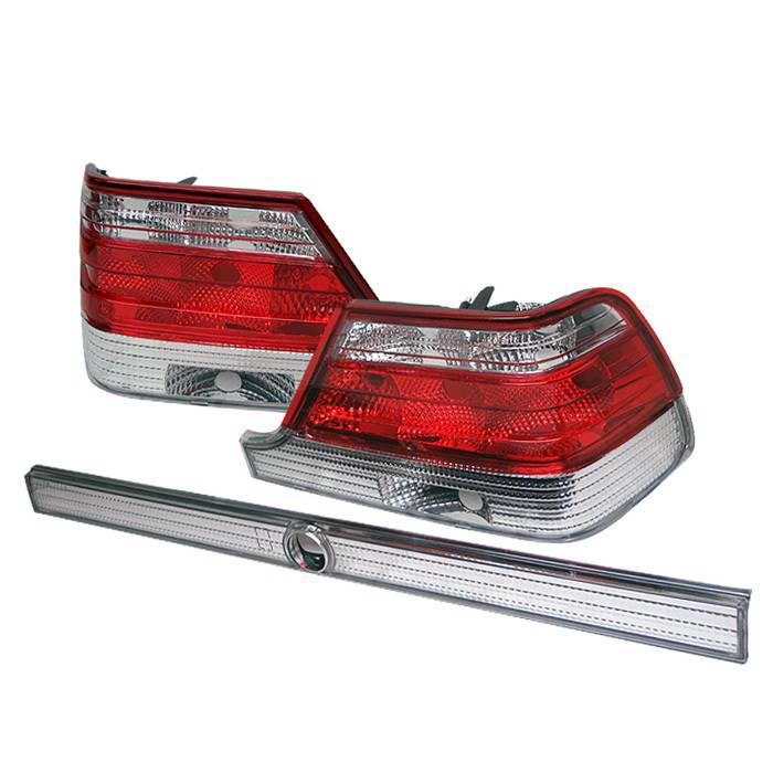 Spyder Auto - Mercedes-Benz S Class Spyder Taillights - Red Clear - ALT-YZ-MBW140-RC
