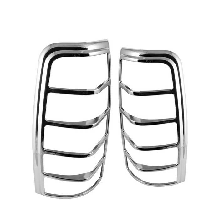 Spyder - Chevrolet Silverado Spyder ABS Taillight Bezel - Chrome - CA-TB-CSIL03