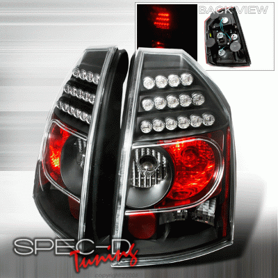 Spec-D - Chrysler 300 Spec-D LED Taillights - Black - LT-30005JMLED-KS