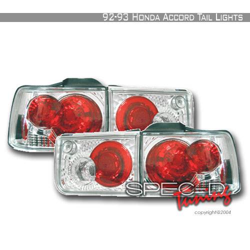 Spec-D - Honda Accord 4DR Spec-D Altezza Taillights - Chrome - LT-ACD92-KS