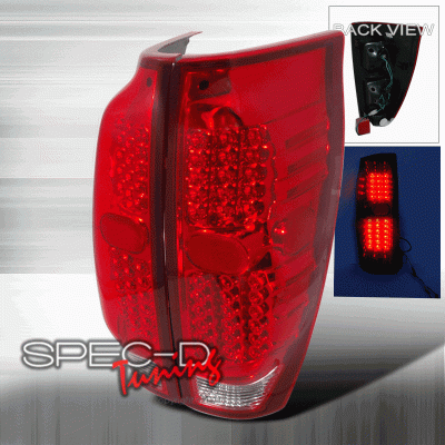 Spec-D - Chevrolet Avalanche Spec-D LED Taillights - Red - LT-AVA02RLED-KS