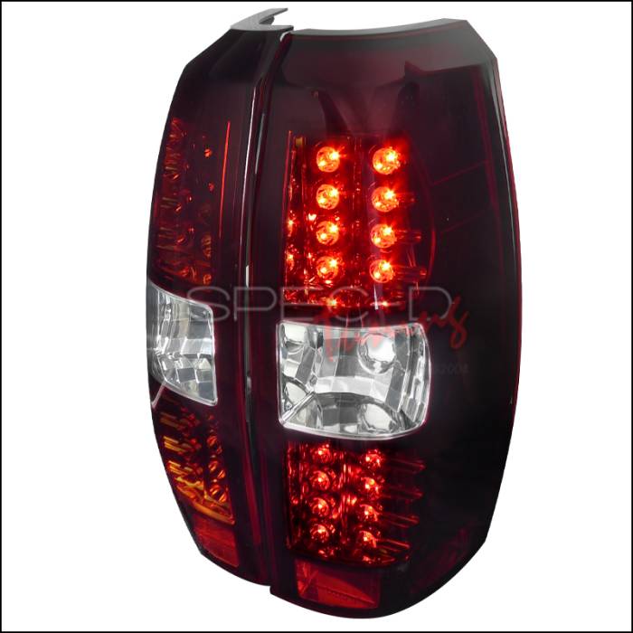 Spec-D - Chevrolet Avalanche Spec-D LED Taillights - Red & Clear Lens - LT-AVA07RLED-TM
