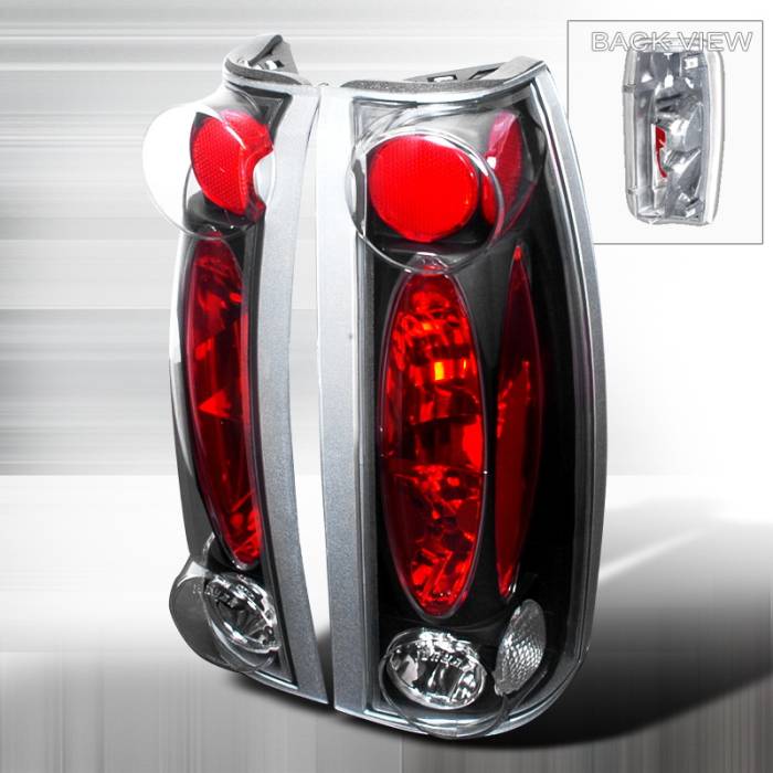 Spec-D - Cadillac Escalade Spec-D Altezza Taillights - Black - LT-C1088JM-TM