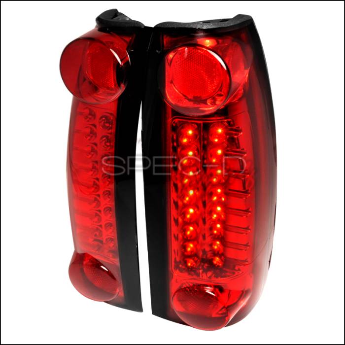 Spec-D - Cadillac Escalade Spec-D LED Taillights - Red - LT-C1088RLED-TM
