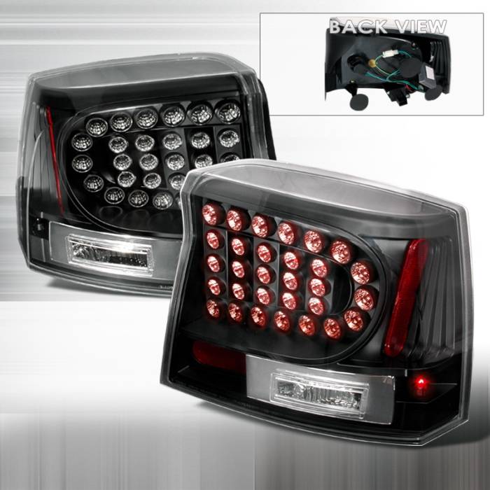 Spec-D - Dodge Charger Spec-D LED Taillights - Black - LT-CHG05JMLED-KS