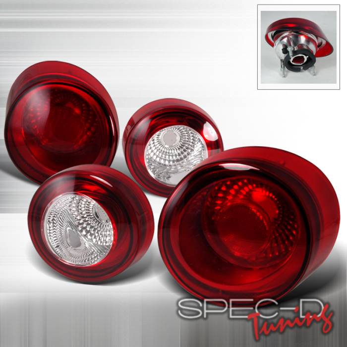 Spec-D - Chevrolet Cobalt 2DR Spec-D Altezza Taillights - Black - LT-COB052JM-TM
