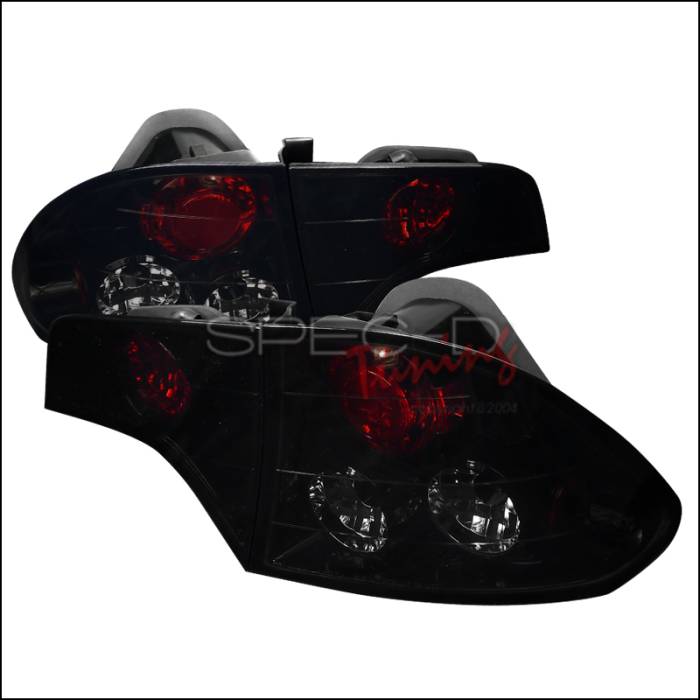 Spec-D - Honda Civic 4DR Spec-D Euro Taillights - Glossy - Black Housing with Smoke Lens - LT-CV064BB-TM