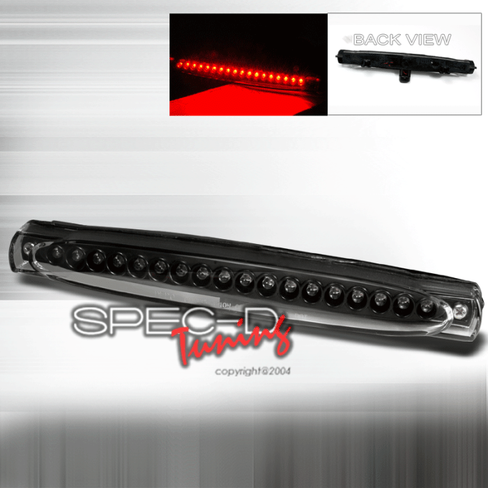 Spec-D - Chevrolet Corvette Spec-D LED Third Brake Lights - Black - LT-CVET97RBJMLED-DP