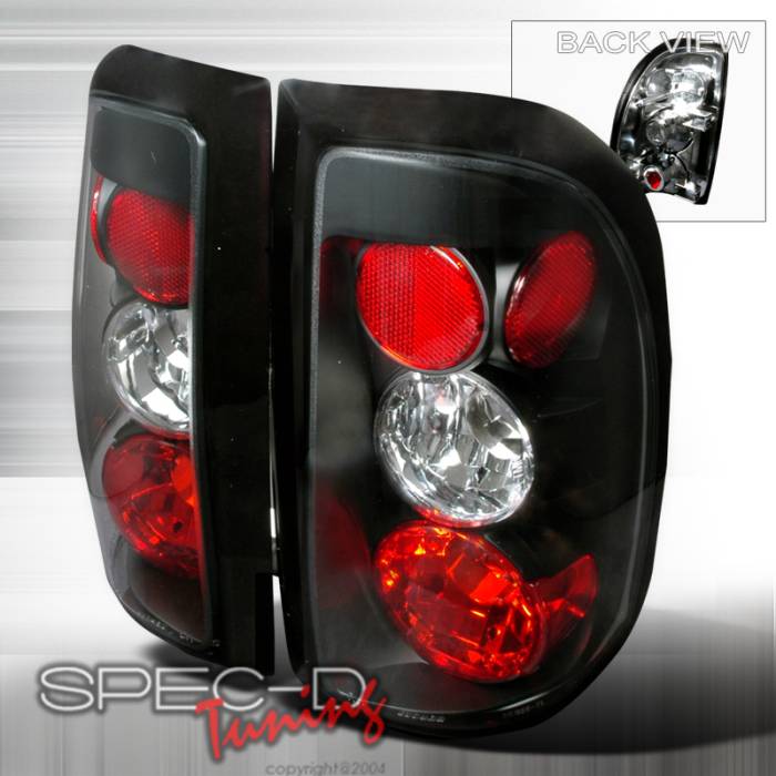 Spec-D - Dodge Dakota Spec-D Altezza Taillights - Black - LT-DAK97JM-TM