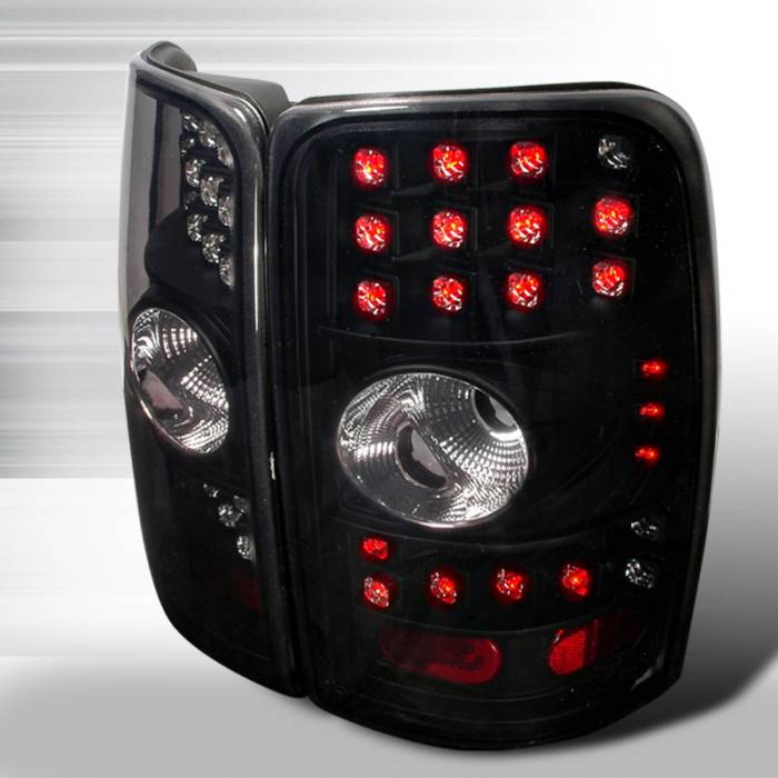 Spec-D - Chevrolet Tahoe Spec-D LED Taillights - Black with Smoke Lens - LT-DEN00BGLED-WJ