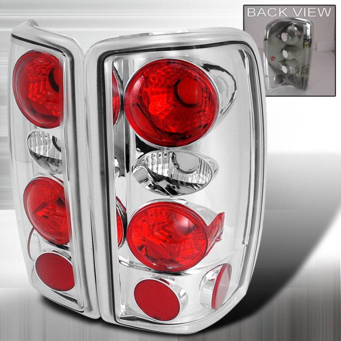 Spec-D - Chevrolet Tahoe Spec-D Altezza Taillights - Chrome - LT-DEN00-KS