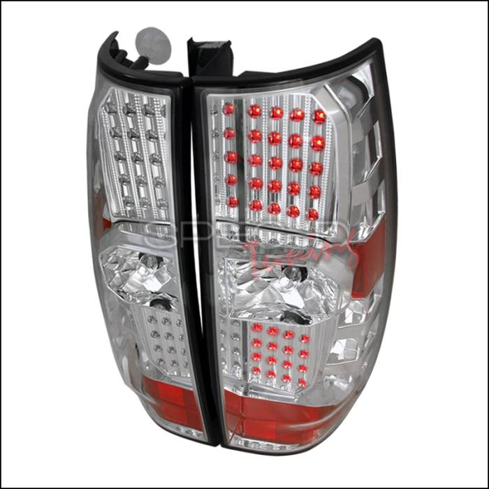 Spec-D - Chevrolet Tahoe Spec-D LED Taillights - Chrome - LT-DEN07CLED-DP