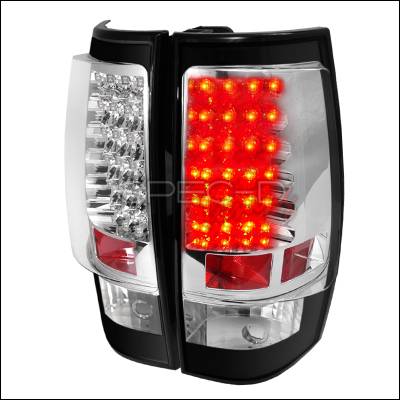 Spec-D - GMC Denali Spec-D LED Taillights - Black - LT-DEN07JMLED-TM