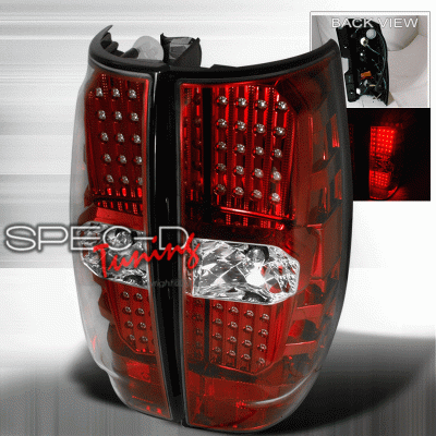Spec-D - GMC Denali Spec-D LED Taillights - Red - LT-DEN07RLED-DP