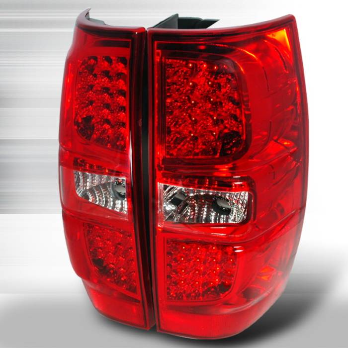 Spec-D - GMC Denali Spec-D LED Taillights - Red - LT-DEN07RLED-KS