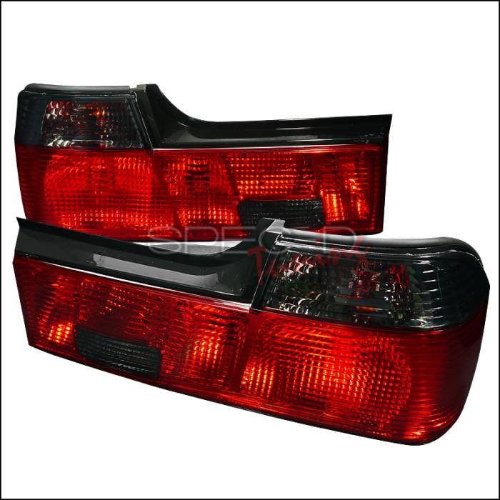 Spec-D - BMW 7 Series Spec-D Taillights - Red & Smoke - LT-E3288RG-APC