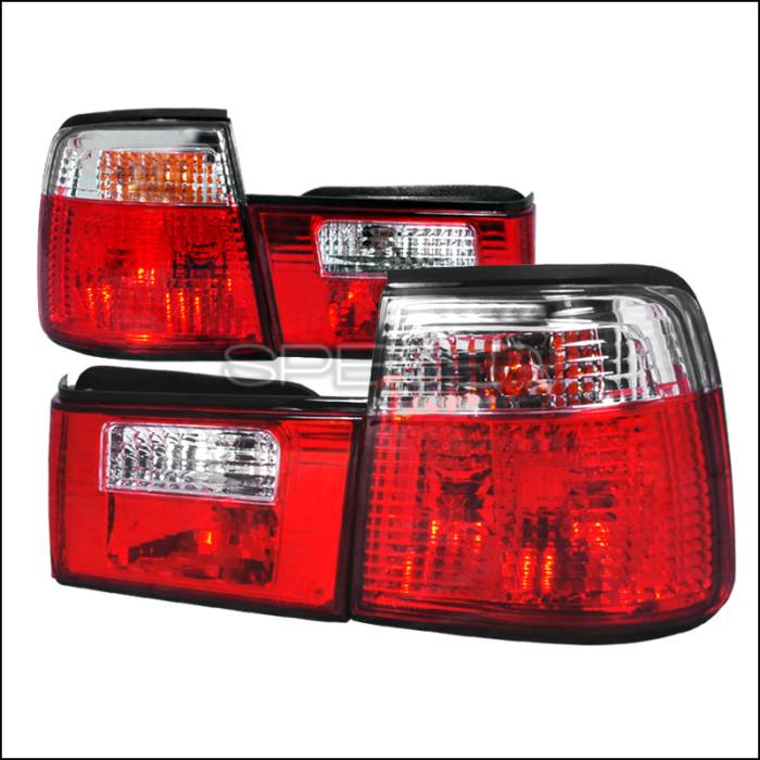 Spec-D - BMW 5 Series Spec-D Altezza Taillights - Red & Clear - LT-E344RPW-APC