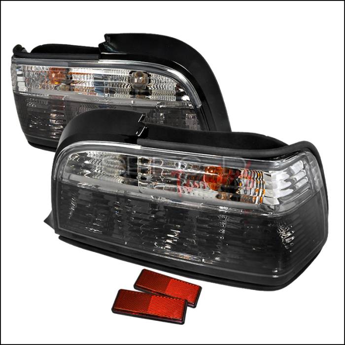 Spec-D - BMW 3 Series 2DR Spec-D Altezza Taillights - Chrome - LT-E362GPW-APC
