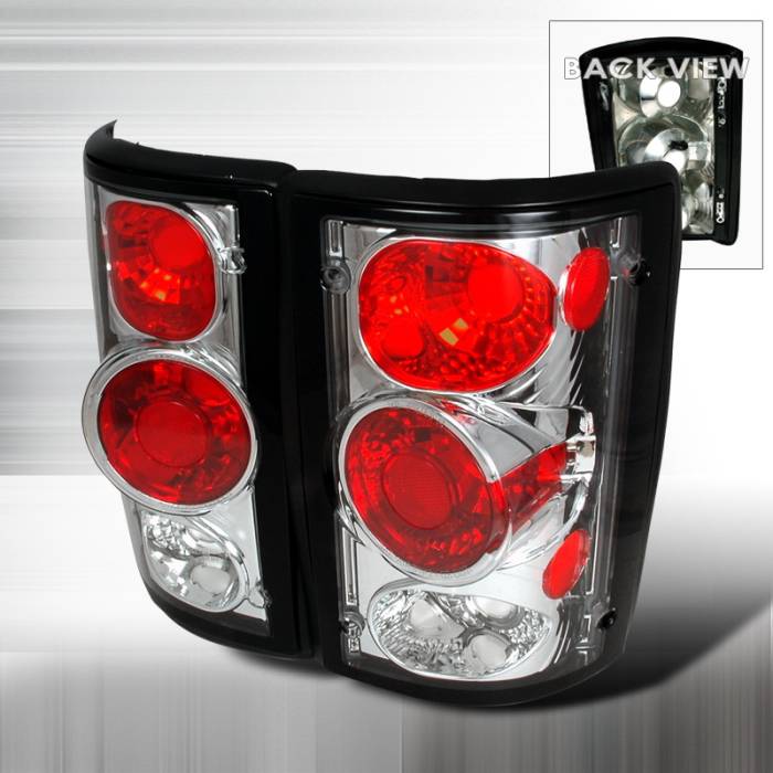Spec-D - Ford E-Series Spec-D Altezza Taillights - Chrome - LT-ECON00-KS