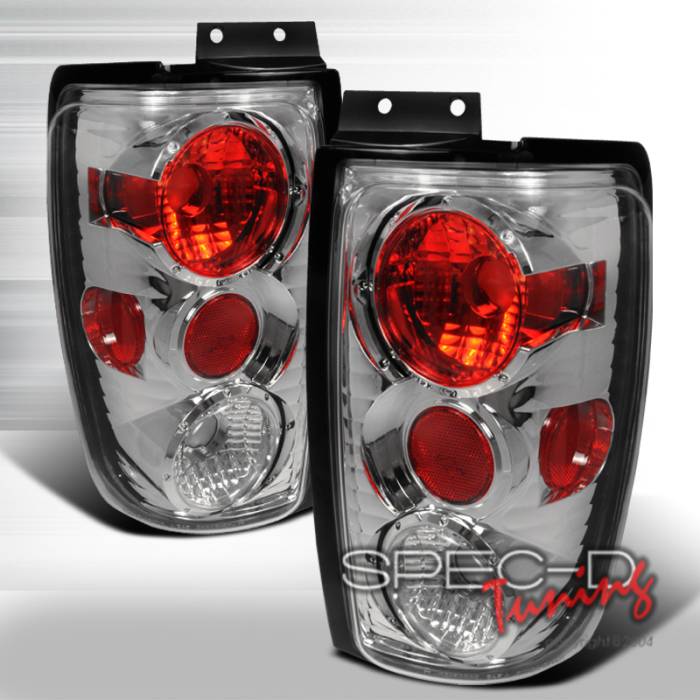 Spec-D - Ford Expedition Spec-D Altezza Taillights - Chrome - LT-EPED97-KS
