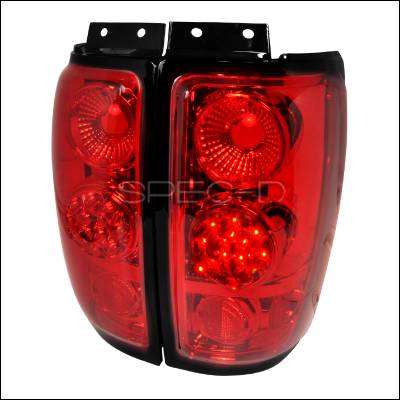 Spec-D - Ford Expedition Spec-D LED Taillights - Red - LT-EPED97RLED-TM