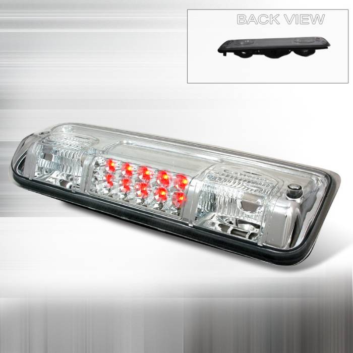 Spec-D - Ford F150 Spec-D LED Third Brake Lights - Chrome - LT-F15004RBCLED-KS