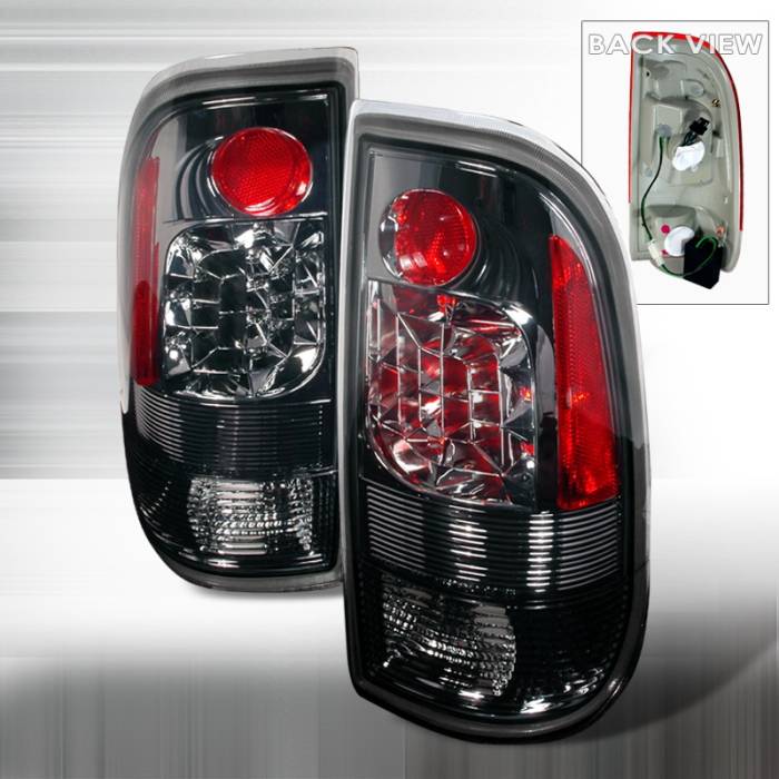 Spec-D - Ford F250 Spec-D LED Taillights - Smoke - LT-F15097GLED-KS