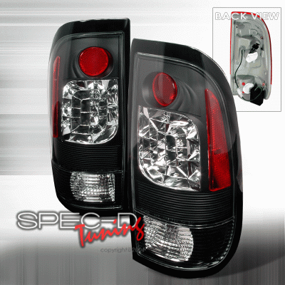 Spec-D - Ford F150 Spec-D LED Taillights - Black - LT-F15097JMLED-KS