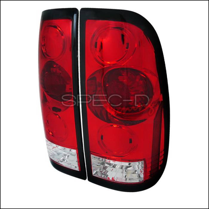 Spec-D - Ford F150 Spec-D LED Taillights - Red & Clear - LT-F15097RPW-APC