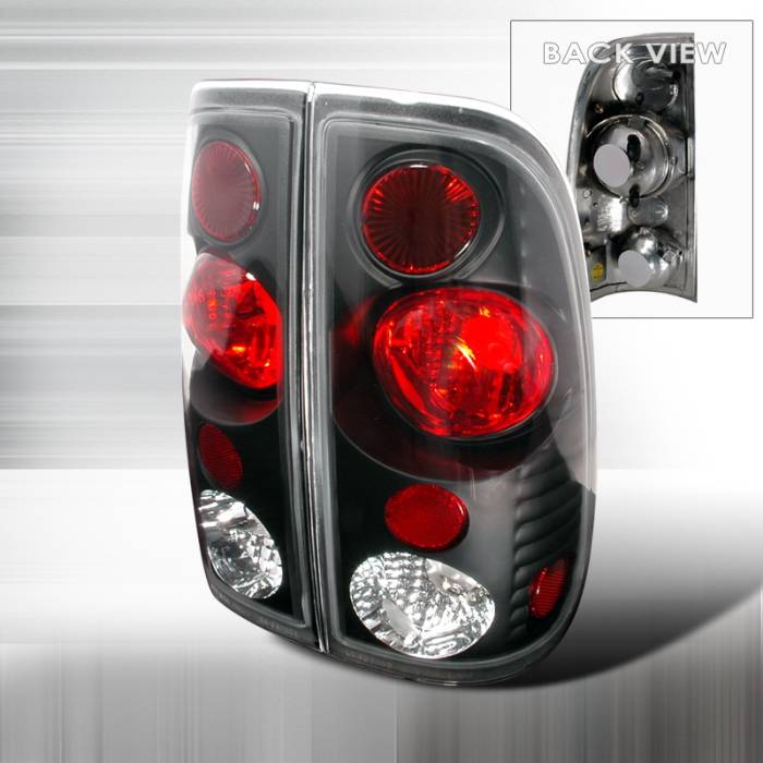 Spec-D - Ford F250 Spec-D Altezza Taillights - Black - LT-F15097V2JM-KS
