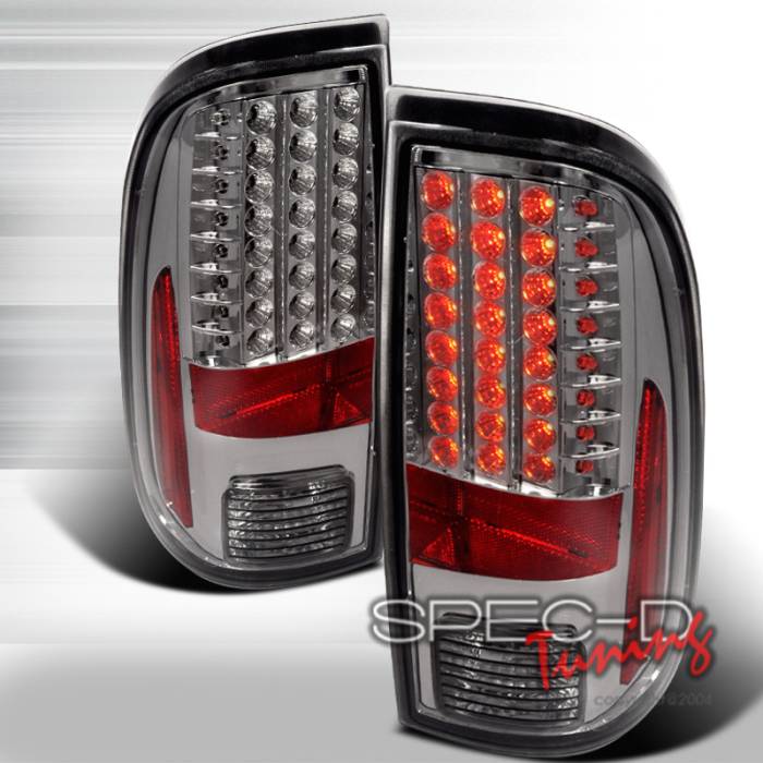 Spec-D - Ford F250 Spec-D LED Taillights - Smoke - LT-F25008GLED-KS