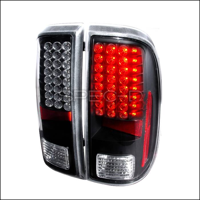 Spec-D - Ford F250 Spec-D LED Taillights - Black - LT-F25008JMLED-KS