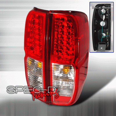 Spec-D - Nissan Frontier Spec-D LED Taillights - Red - LT-FRO05RLED-KS
