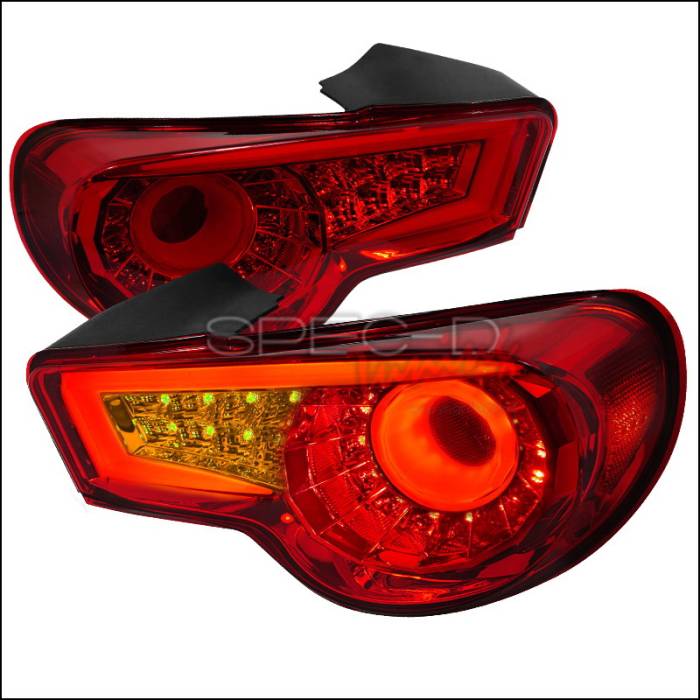 Spec-D - Scion FRS Spec-D LED Taillights - Red - LT-FRS12RLED-TM