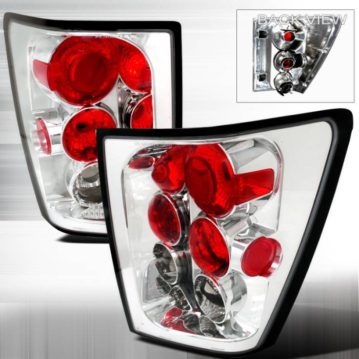 Spec-D - Jeep Grand Cherokee Spec-D Altezza Taillights - Chrome - LT-GKEE04-TM