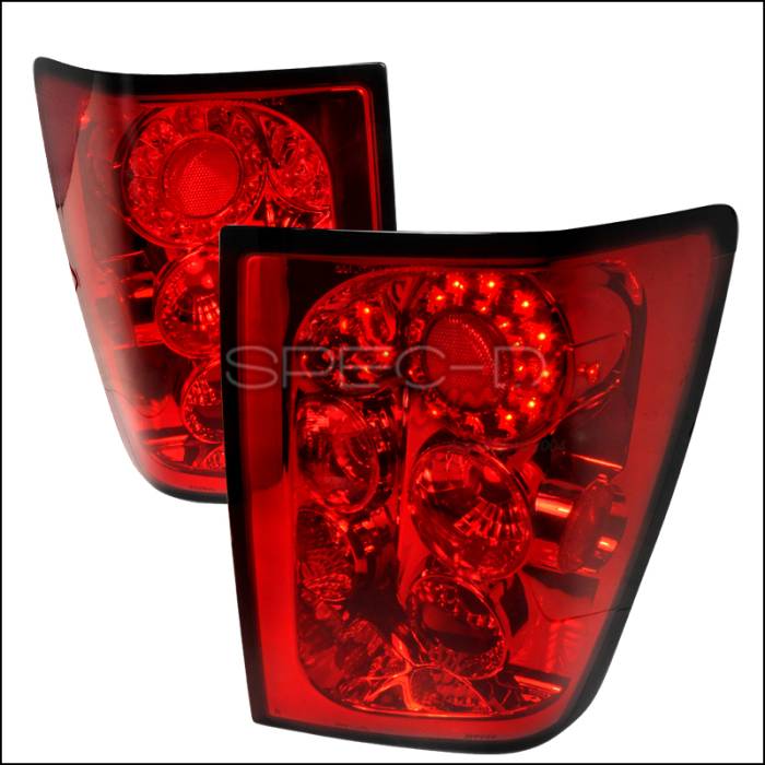 Spec-D - Jeep Grand Cherokee Spec-D LED Taillights - Red - LT-GKEE05RLED-TM