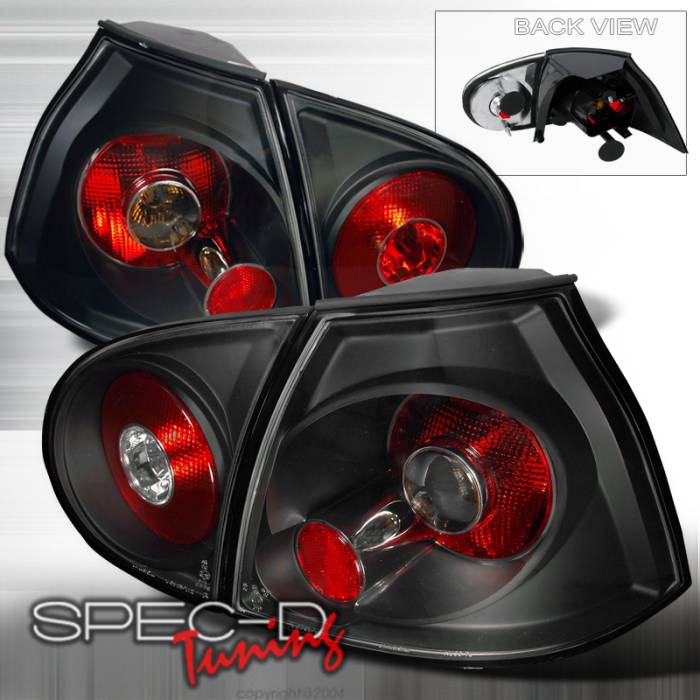 Spec-D - Volkswagen Golf Spec-D Altezza Taillights - Black - LT-GLF05JM-TM