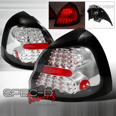 Spec-D - Pontiac Grand Prix Spec-D LED Taillights - Chrome - LT-GPX04CLED-KS