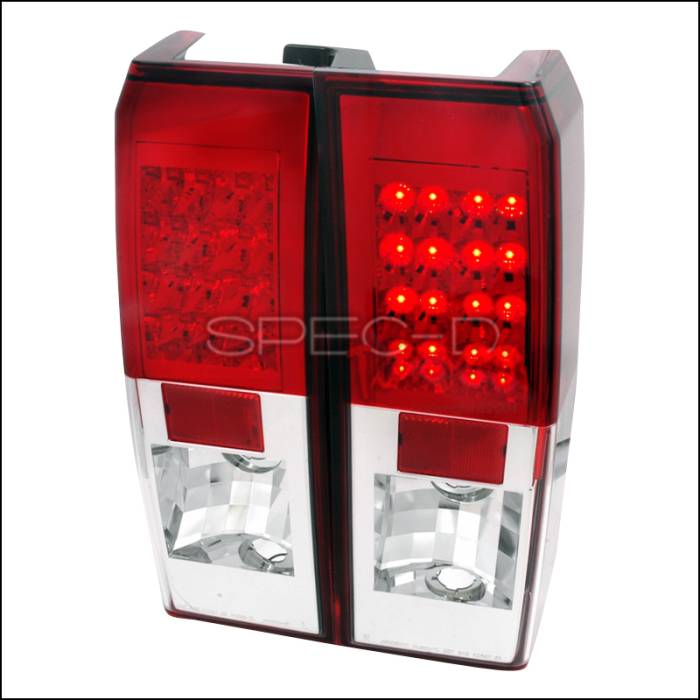 Spec-D - Hummer H3 Spec-D LED Taillights - Red - LT-H306RLED-TM
