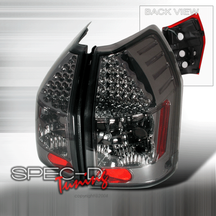 Spec-D - Dodge Magnum Spec-D LED Taillights - Smoke - LT-MAG05GLED-KS