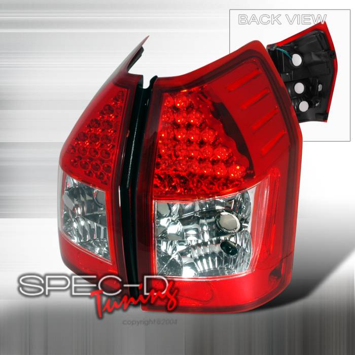 Spec-D - Dodge Magnum Spec-D LED Taillights - Red - LT-MAG05RLED-KS